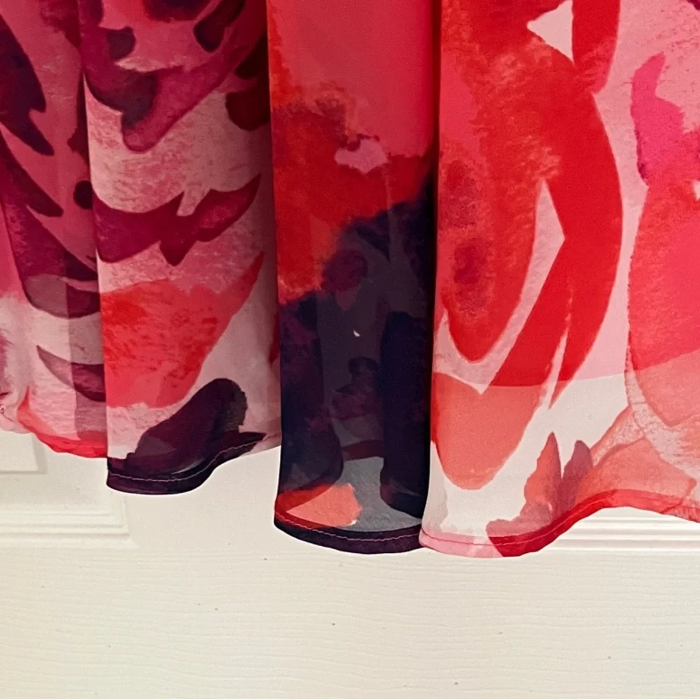 Eliza J Vibrant Floral Maxi Dress in Pink and Purple - Picture 5 of 5